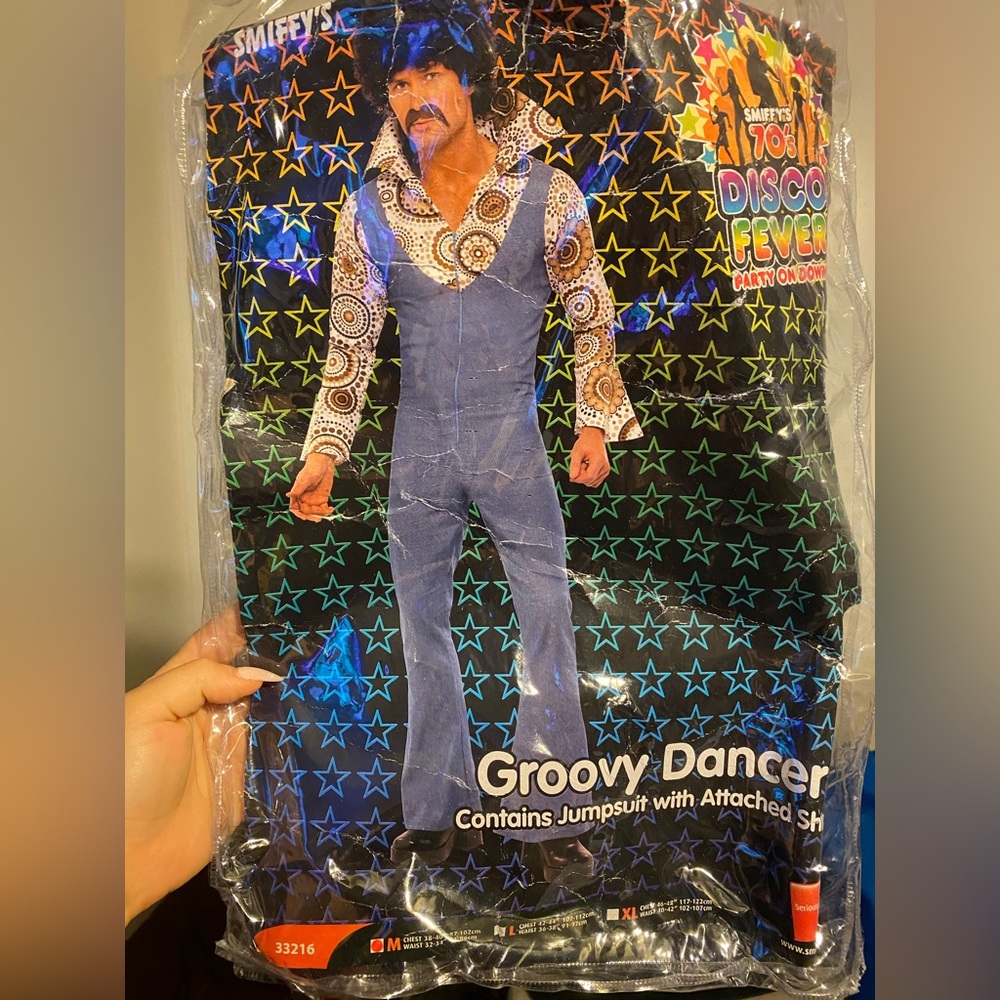 Smiffy’s 70s disco fever groovy dancer